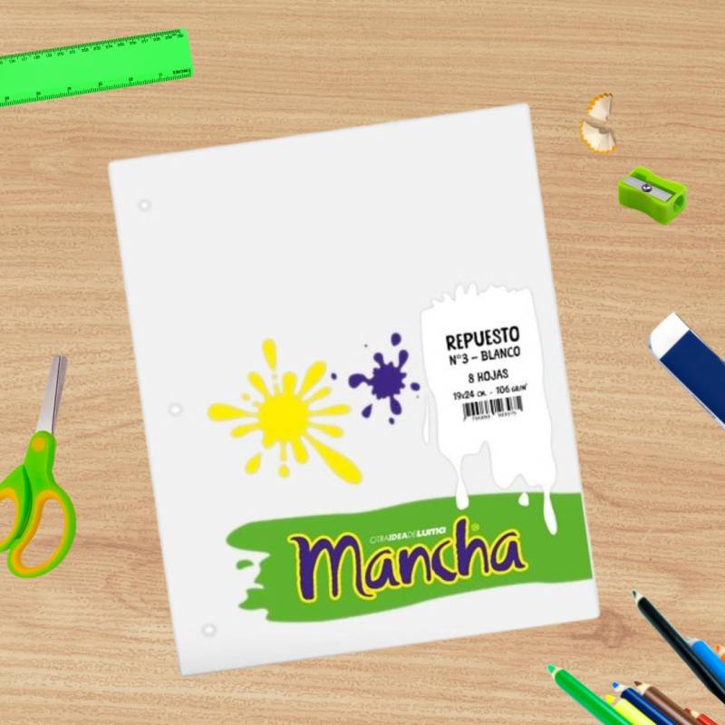 REP DIB N3 BLANCO L. MANCHA