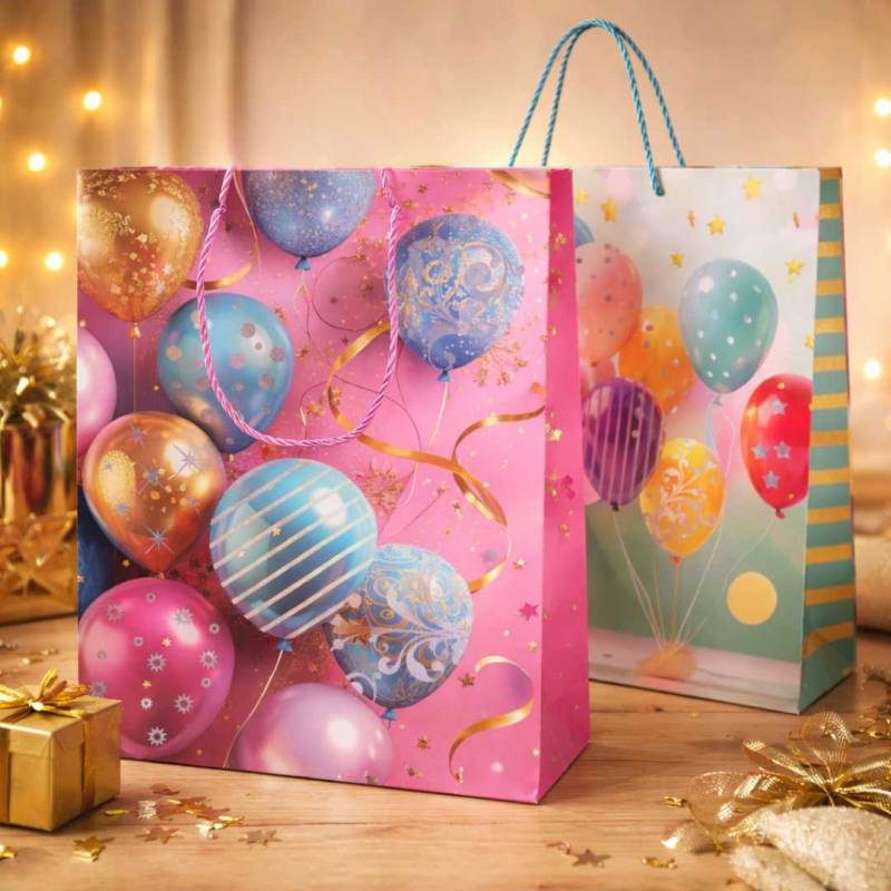 BOLSA DE REGALO FELIZ DIA   32X26X10CM