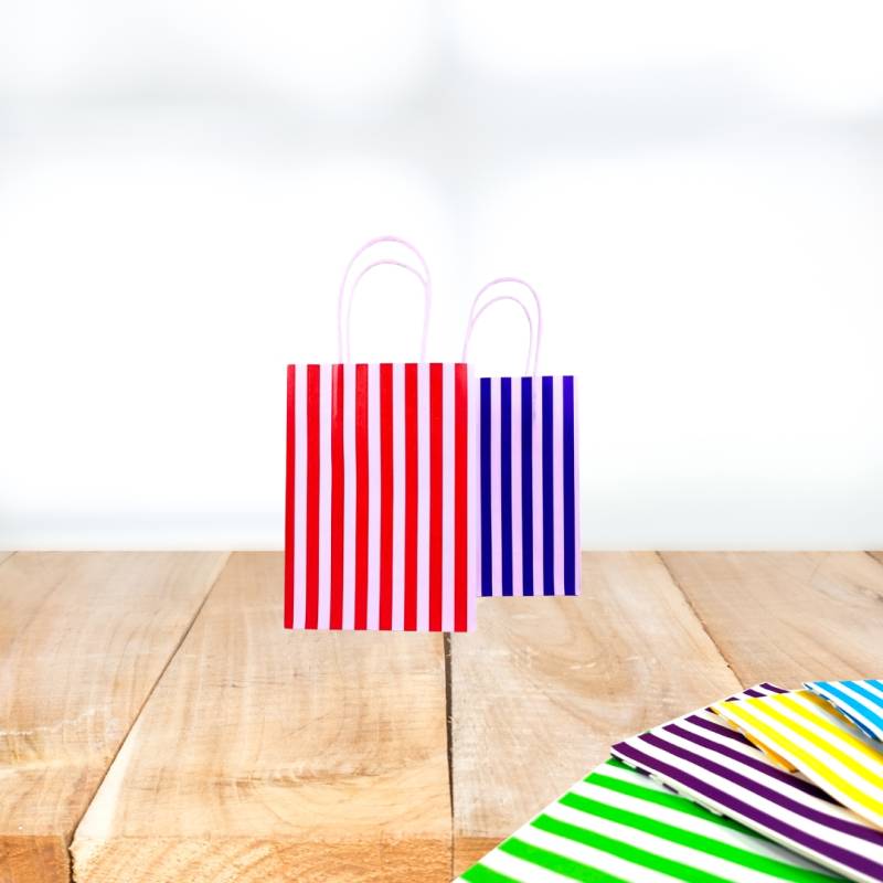 BOLSA DE REGALO RAYA     15X21X8CM