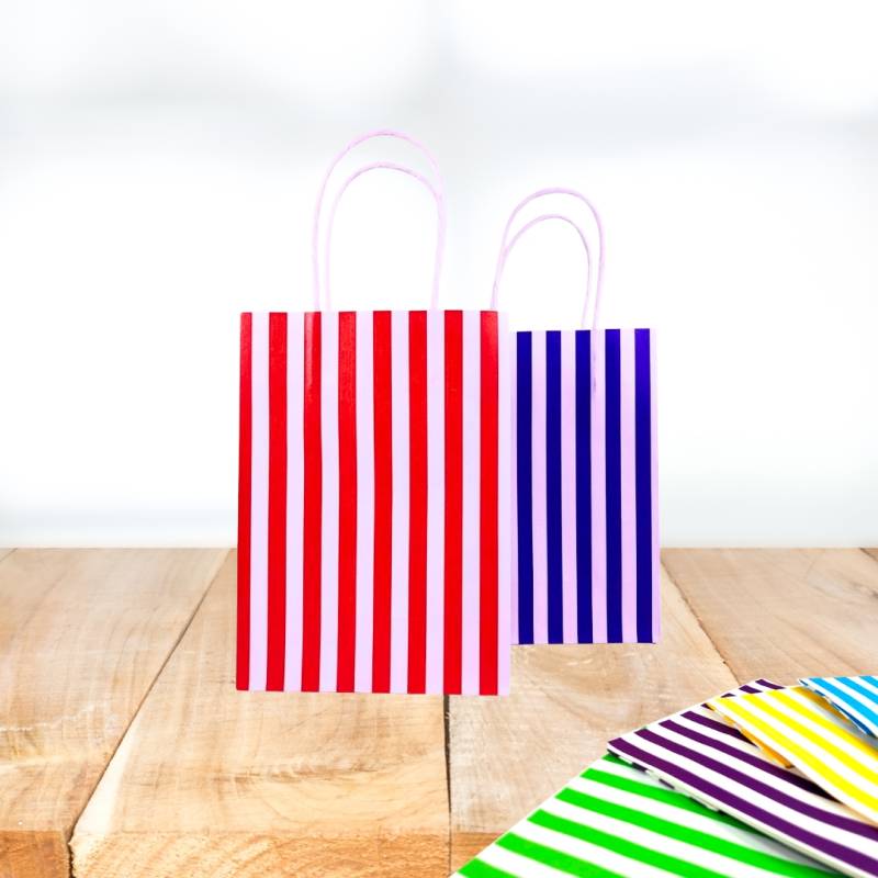 BOLSA DE REGALO RAYA     27X27X11CM