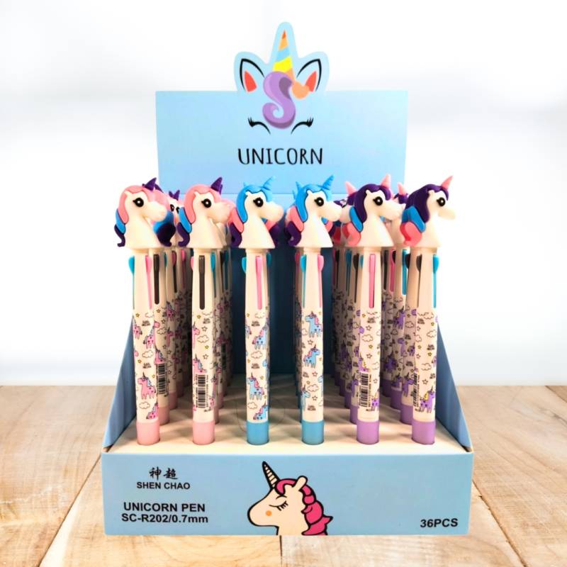 BIROMES DIVERTIDAS  UNICORNIO 3 COLORES