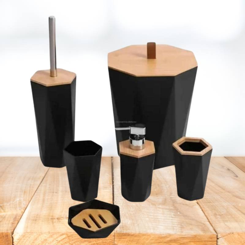 SET DE BAÑO HEXAGONAL