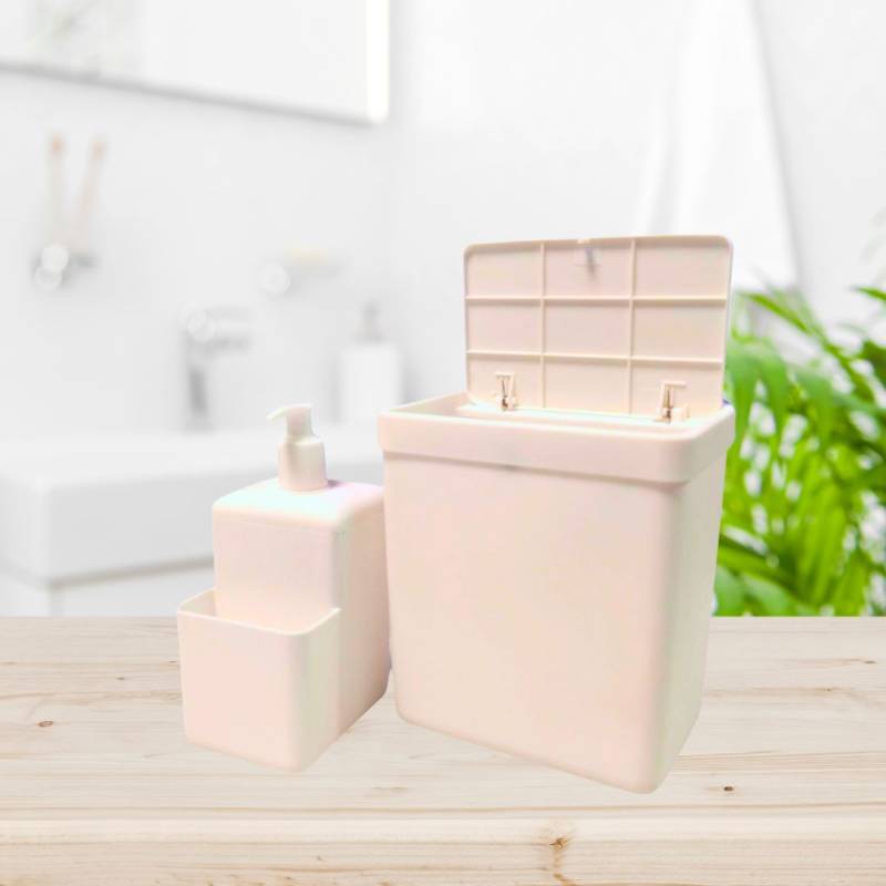 DISPENSER           + CESTO DE BASURA