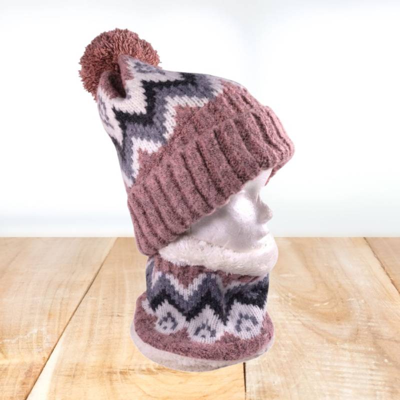 SET GORRO C/CORDERITO + CUELLO