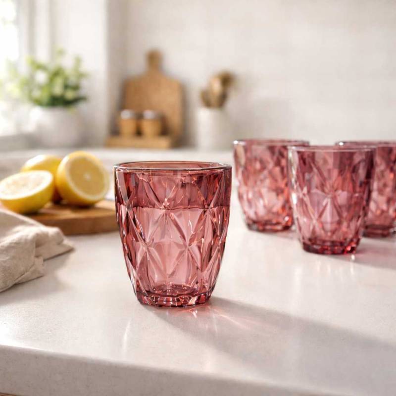 SET VASOS X6 BORDO