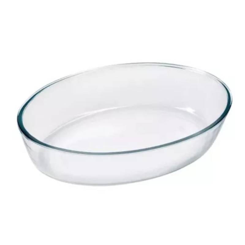 FUENTE VIDRIO P/HORNO OVALADA 1500ML