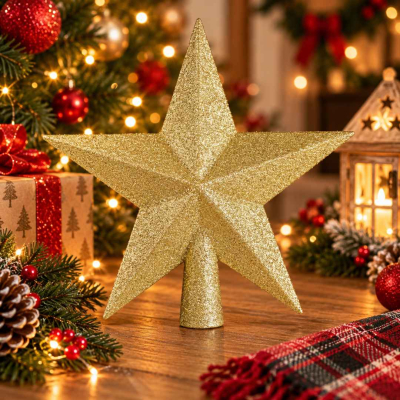 Puntal Estrella Navidad 20X18Cm