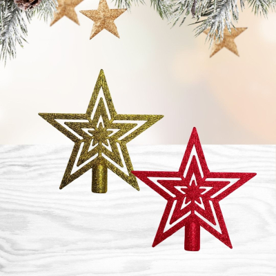 Puntal Estrella Navidad Calada 15X15Cm 