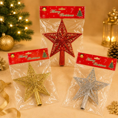 Puntal Estrella Navidad Calada 22X19Cm