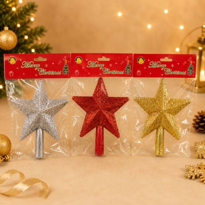 Puntal Estrella  Navidad 21X20Cm