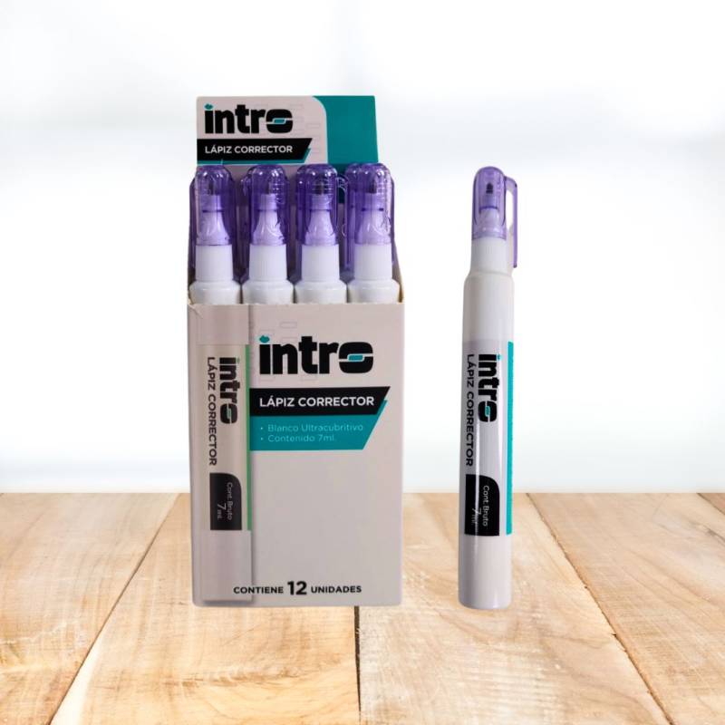 CORRECTOR PUNTA METAL CAJA X 12 INTRO