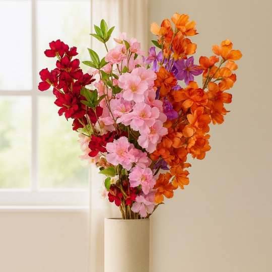 FLORES DECOTAVIVAS    RAMO X3 88CM