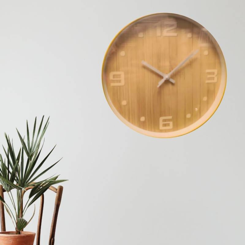 RELOJ DE PARED FONDO BEIGE 30CM
