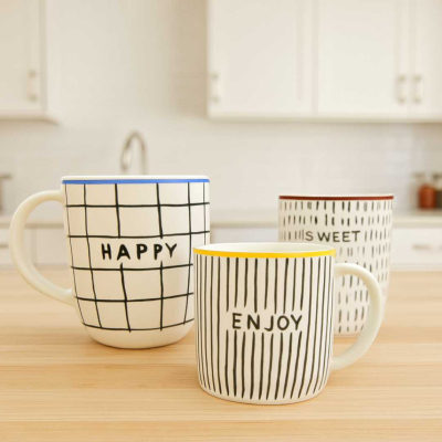 TAZA DE CERAMICA 430ML 308G