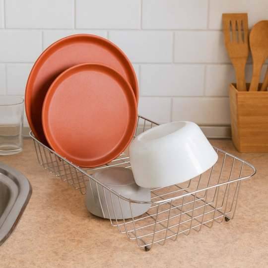 ESCURRE PLATOS  ACERO INOX  44*32*11CM 384G