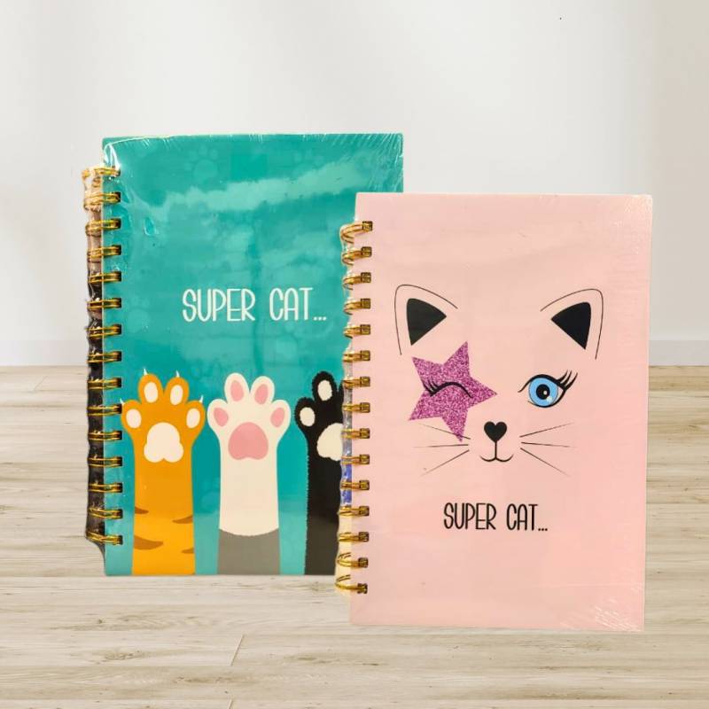 LIBRETA C/ESPIRAL SUPER CAT 15X21CM