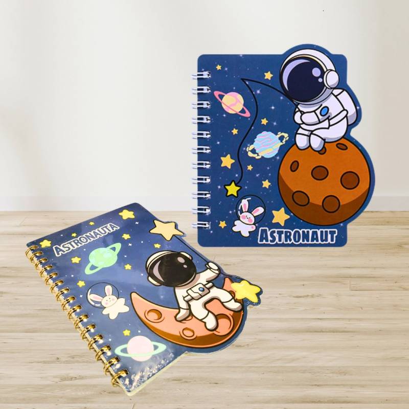 LIBRETA C/ESPIRAL ASTRONAUTA 15X21CM