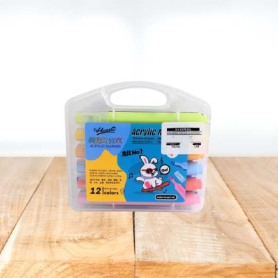 MARCADORES ACRILICOS X12 E/ESTUCHE