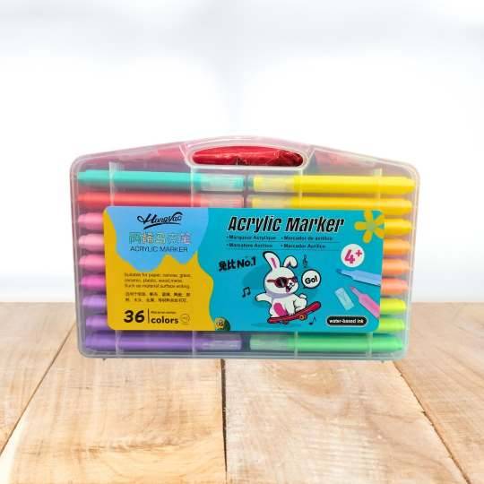 MARCADORES ACRILICOS X36 E/ESTUCHE