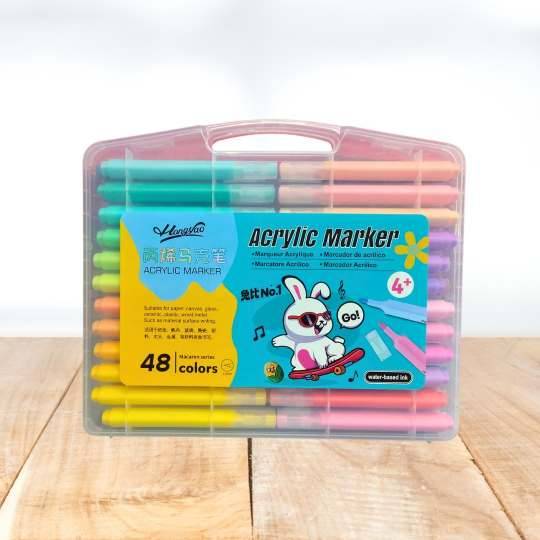 MARCADORES ACRILICOS X48 E/ESTUCHE