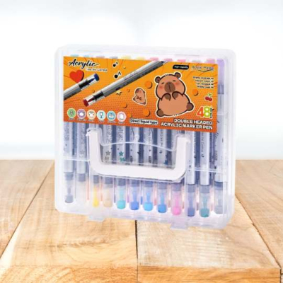 MARCADORES ACRILICOS X24 DOBLE PUNTA E/CAJA