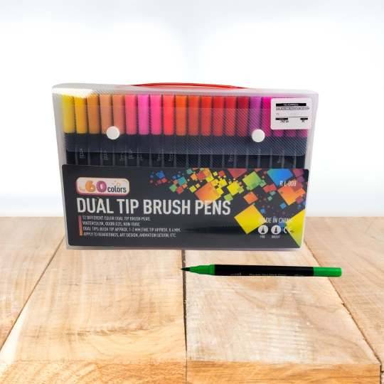 MARCADORES DOBLE PUNTA X60 E/ESTUCHE