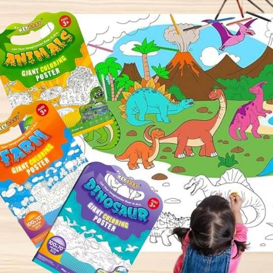 POSTER GIGANTE PARA  COLOREAR 100X70CM