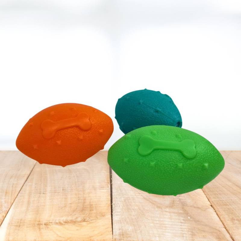 JUGUETE P/MASCOTA    OVALADO  10*6CM 48G