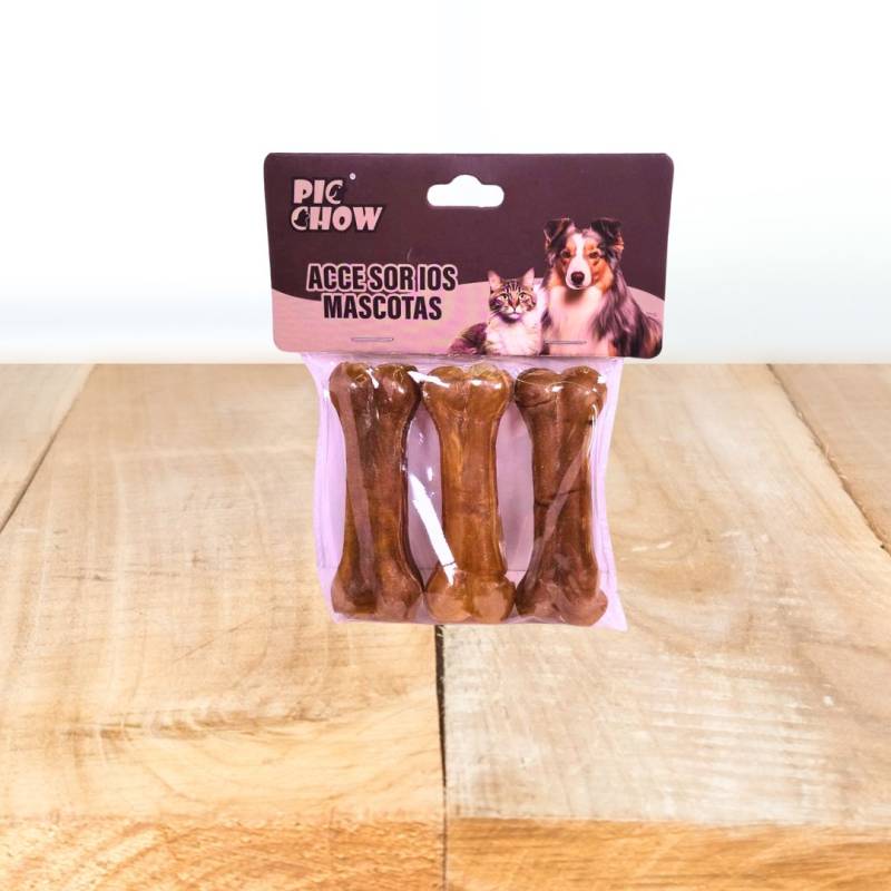 HUESOS MASTICABLE P/ MASCOTA X3