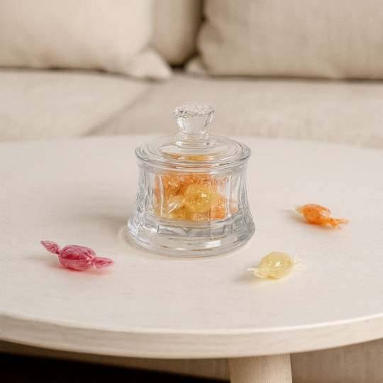 CARAMELERA DE VIDRIO 6.8X5CM