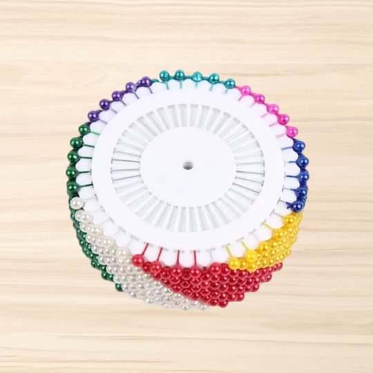 ROSETA DE ALFILERES  CABEZA PERLADA