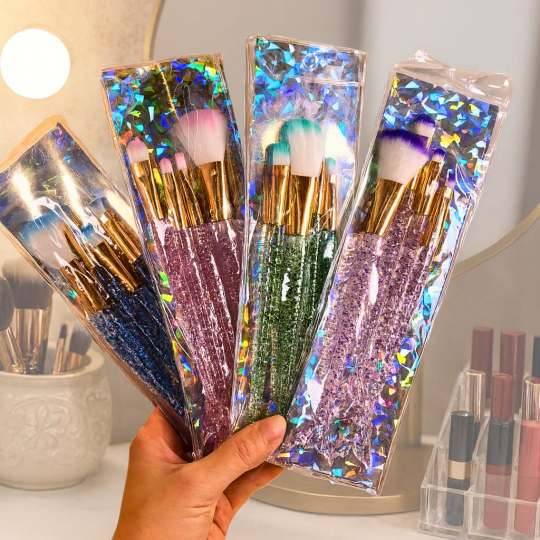 SET DE PINCELES P/MAQUILLAJE COLA DE SIRENA