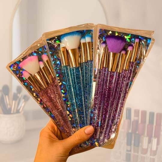 SET  DE BROCHAS P/ MAQUILLAJE X5 UNIDADES