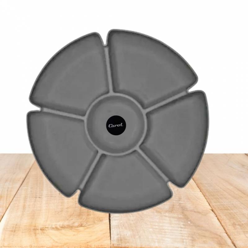 COPETINERO 6BOCAS HOME GRIS OSCURO