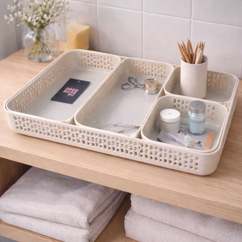 SET ORGANIZADOR MULTIUSO X5 33.5X22X4.5CM