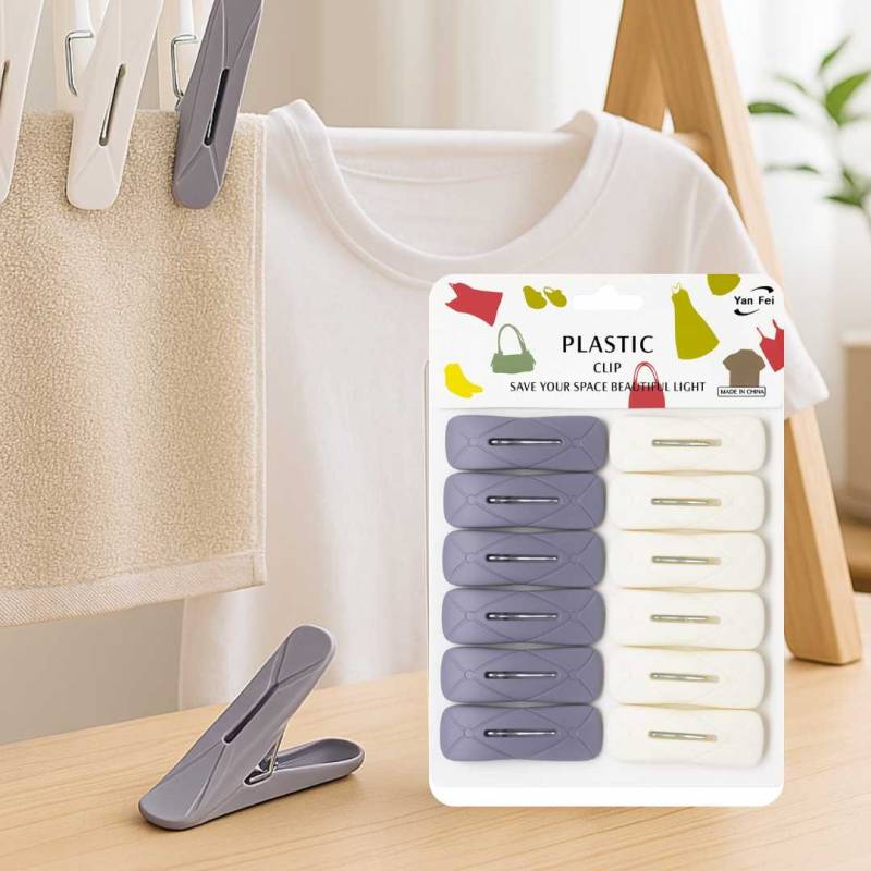 BROCHES PARA LA ROPA X12 CON DISEÑO EN BOLSA