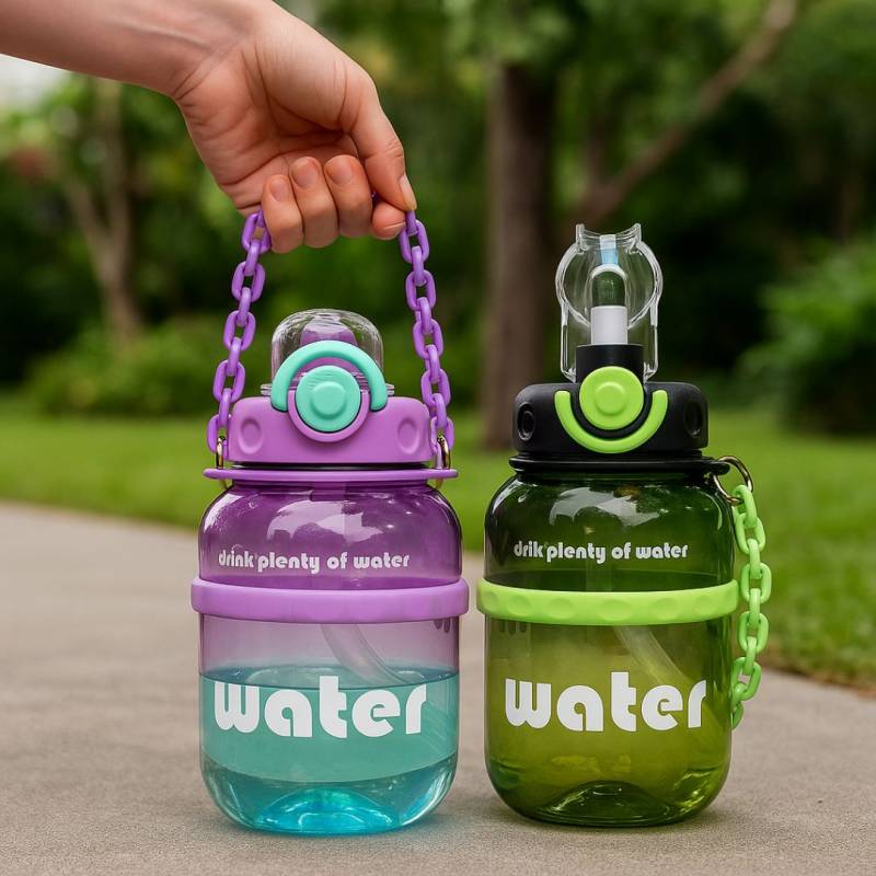 BOTELLA CANTIMPLORA CON CADENA EN BOLSA1000ml