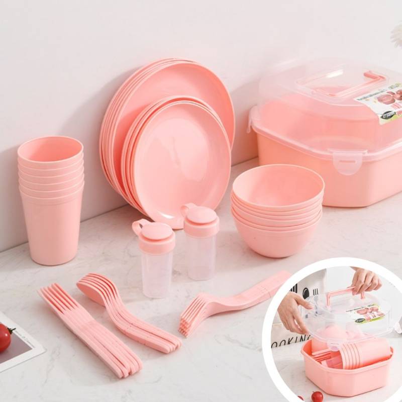 set  de picnic  26*26*11cm 47 piezas