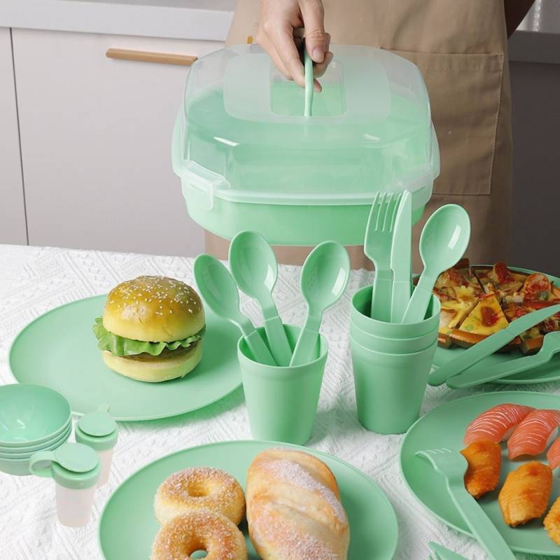 set  de picnic  23*23*15cm 26 piezas