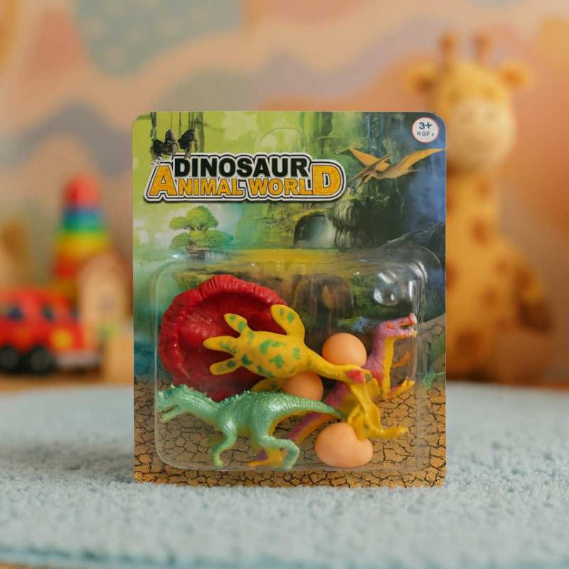 CONJUNTO DE DINOSAURIOS 26X18X4 CM