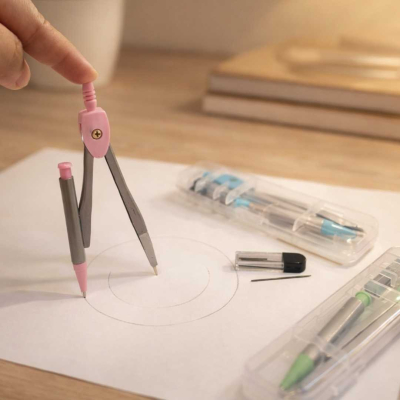 COMPAS METALICO CON MINAS EN ESTUCHE