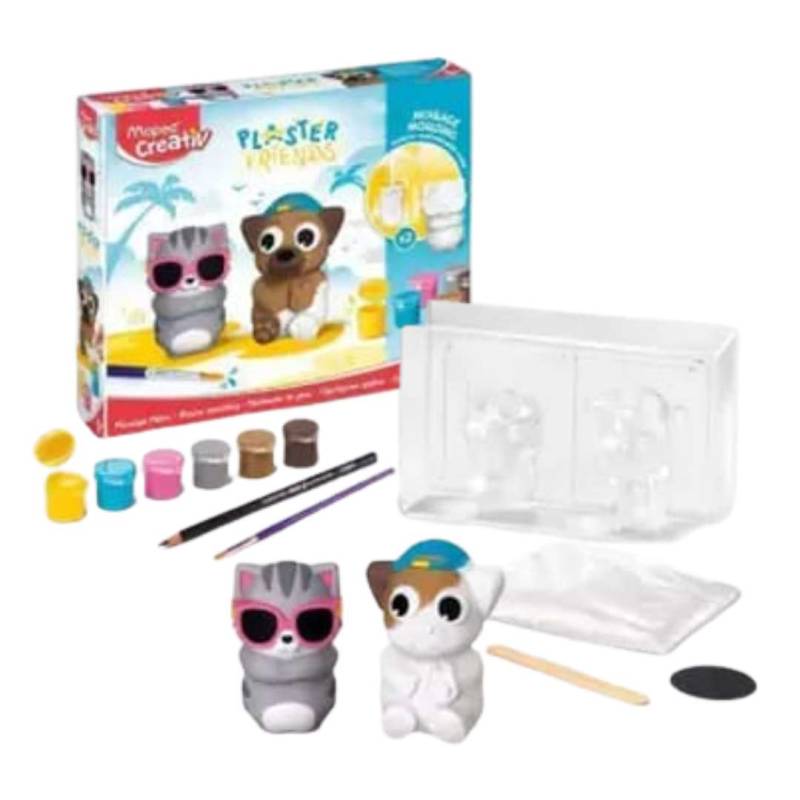 PLASTER FRIENDS SUMMER GATO Y PERRO
