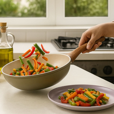 WOK ANTIADHERENTE 28CM FORJADO LISBOA