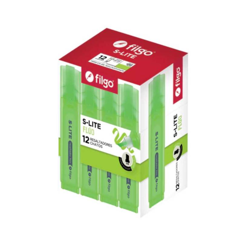 RESALTADOR CHATO S-LITE VERDE FLUO