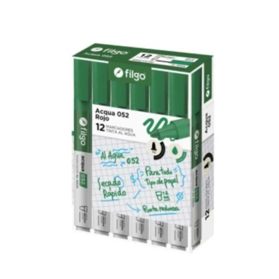 MARCADOR AQUA PTO REDONDA VERDE