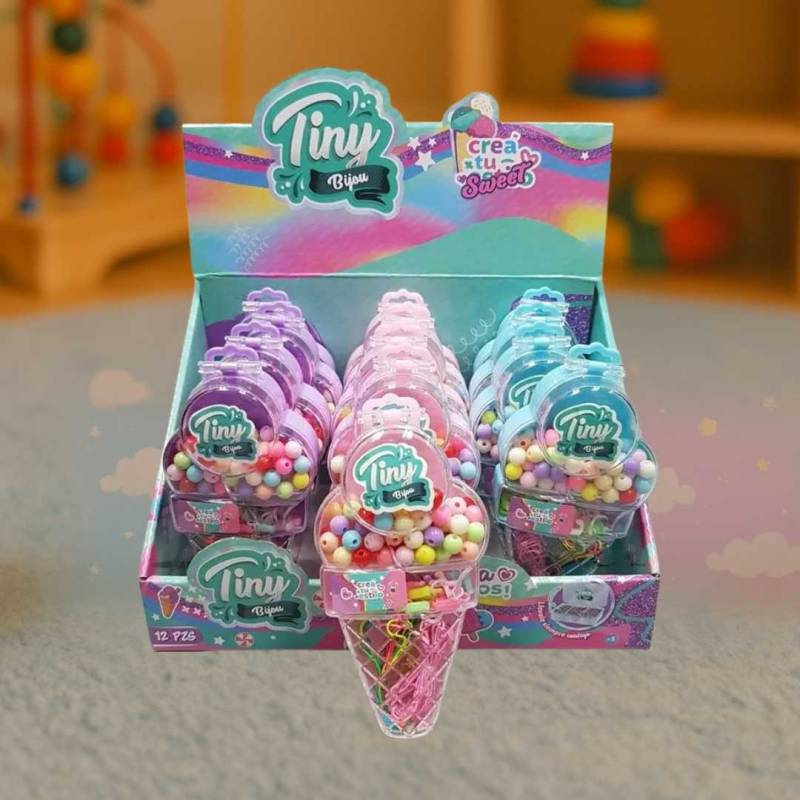 SET  DE BIJOUTERIE HELADO 6 PCS DISPLAY BOX