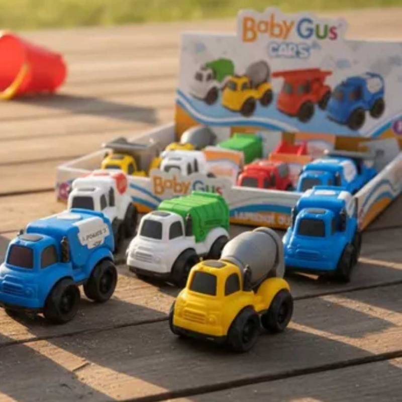 AUTITOS DE CONSTRUCCION A FRICCION BABYGUS 8 PCS