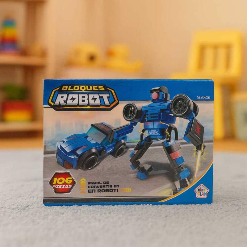 JUEGO  DE BLOQUES AUTO ROBOT 106 PIEZAS