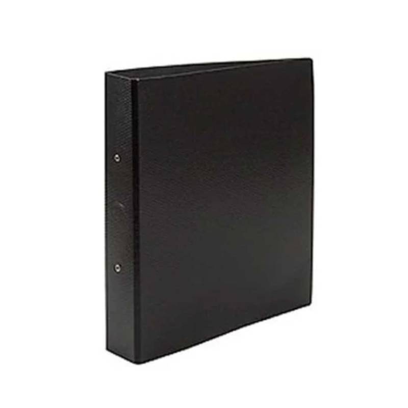 CARPETA FIBRA NEGRA A4 2X40