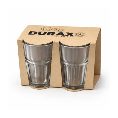 VASO FACETADO  400ML PACK X 4
